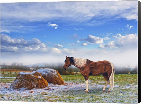 Framed Winter On The Way Print