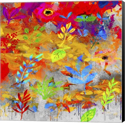 Framed Sea Of Colors 5 Print