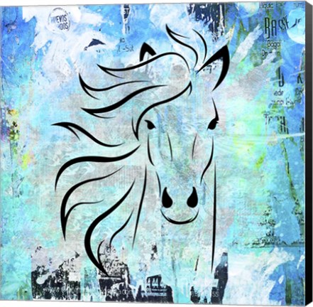 Framed Horse Draw Print