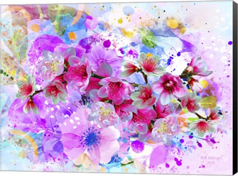 Framed Flowers 48 Print