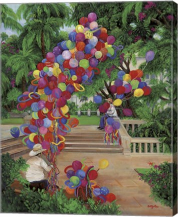 Framed Balloon Men Print