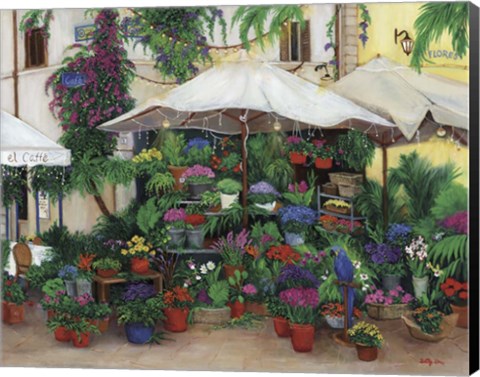 Framed Floral Caffe Print