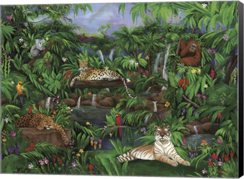 Framed Jungle Creatures Print