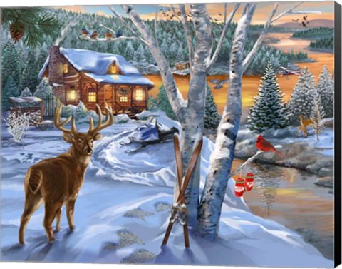 Framed Buck River Print