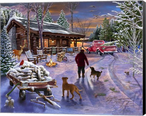 Framed Winter Refuge Print