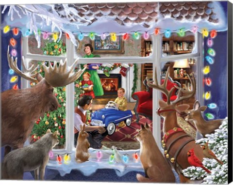 Framed Christmas Creatures Print