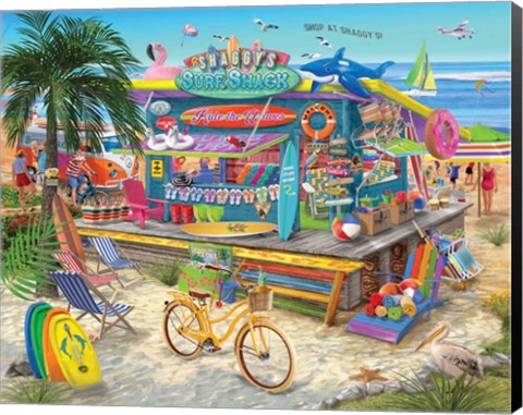 Framed Shaggy&#39;s Surf Shack Print