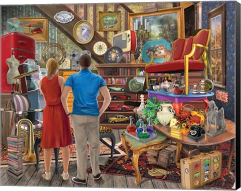 Framed Bargain Hunting Print