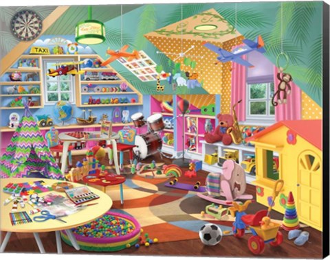 Framed Lets Play Print