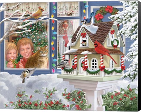 Framed Home for Christmas Print