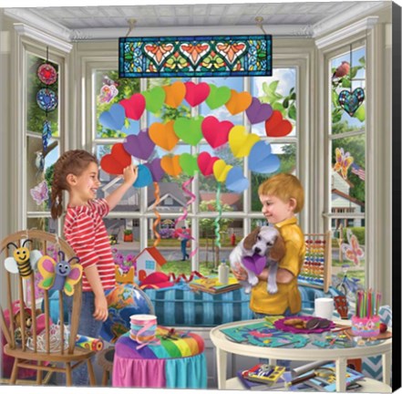 Framed Love Rainbow Print