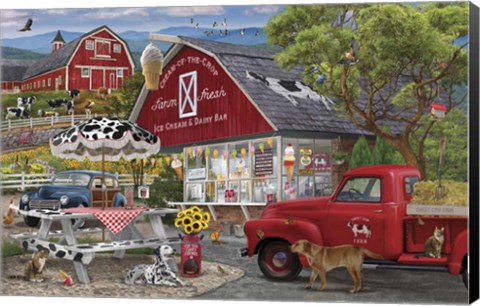 Framed Dairy Bar Print
