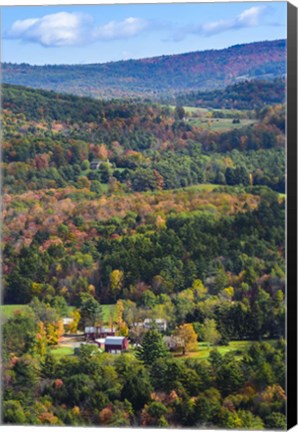 Framed Fall at French&#39;s Ledges Print