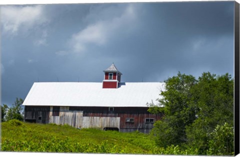 Framed Old Red Barn Print