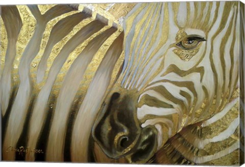 Framed Zebra Codex Print