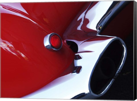 Framed 1959 Corvette Rear Light Print