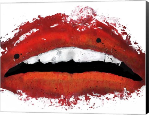 Framed Lips 3 Print