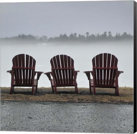 Framed Adirondack Chairs and Fog Print