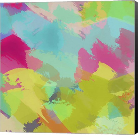 Framed Big Brush Strokes II Print