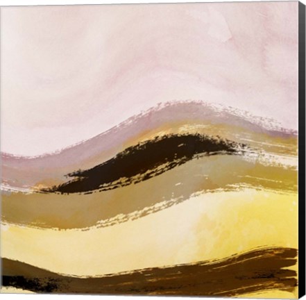 Framed Landscape in Pastel and Black I Print