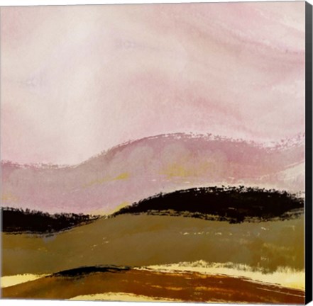 Framed Landscape in Pastel and Black II Print