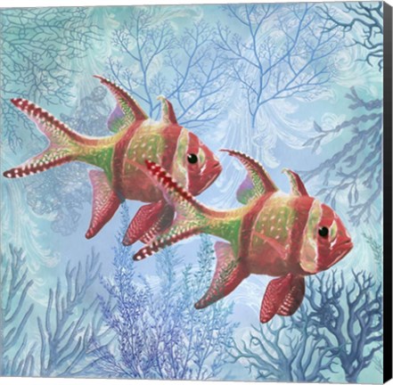 Framed Marine Love Fish Print