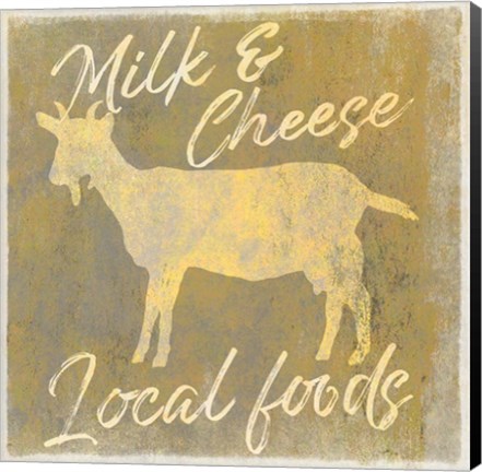 Framed Local Foods Goat Print