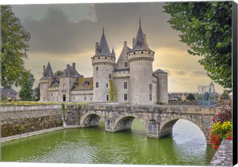 Framed Castle Towers and Bridge Print