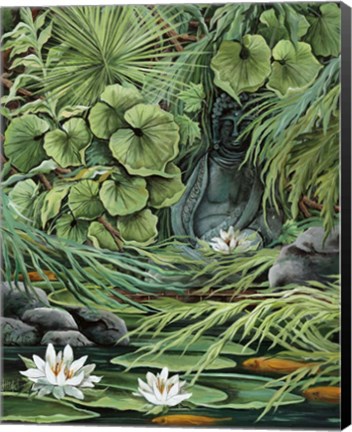 Framed Little Koi Pond Print
