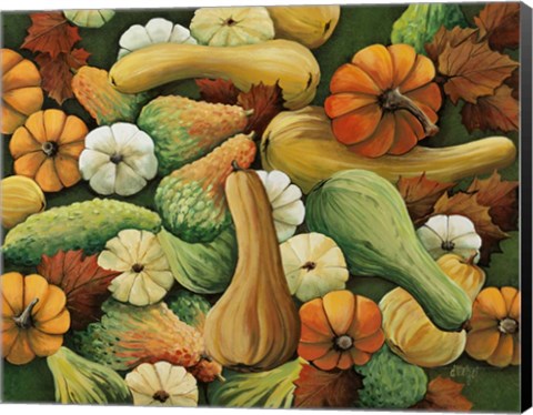 Framed Squashes Print