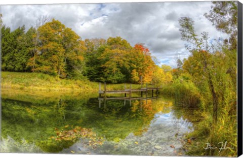 Framed Autumn Pond Print