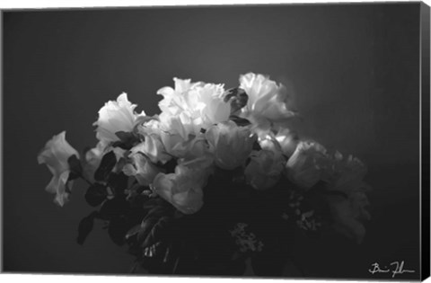 Framed White Flowers Print
