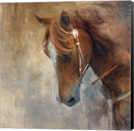 Framed Hair In Her Eyes Print