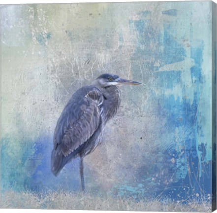 Framed Heron Harmony Print