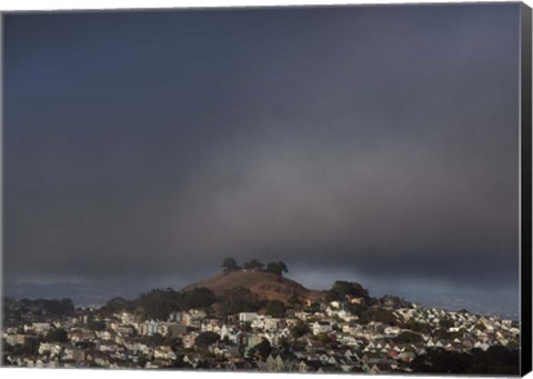 Framed Advection Fog Study (San Francisco) Print