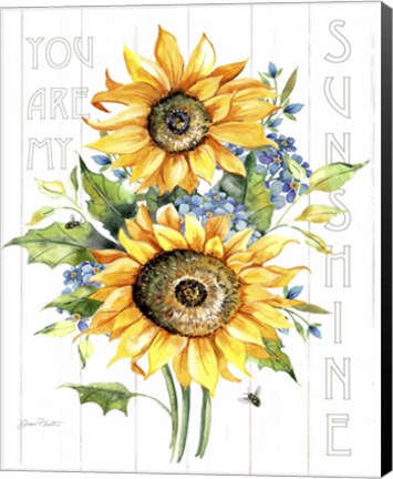 Framed Sunshine Sunflowers A Print
