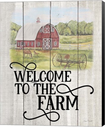 Framed Farm Signs A Print
