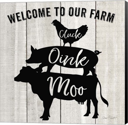 Framed Farm Signs I Print