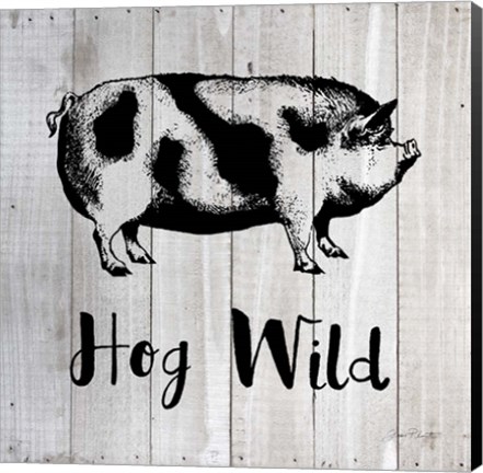 Framed Hog Wild A Print