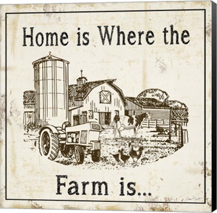 Framed Where The Farm Is A Print