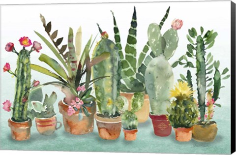 Framed Beautiful Cactus Garden Print