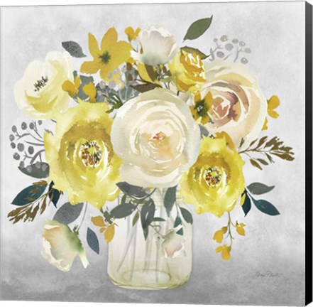 Framed Beautiful Floral Bouquet D Print
