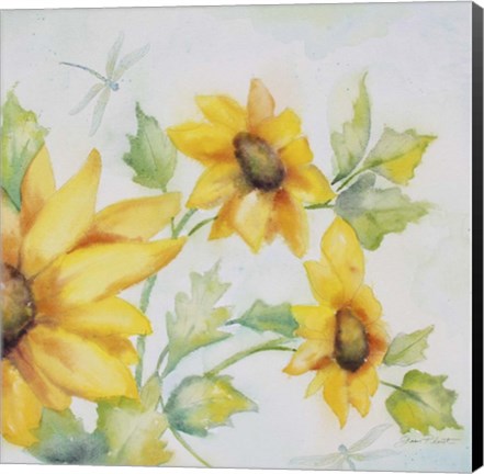 Framed Sunny Flowers A Print