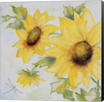 Framed Sunny Flowers B Print