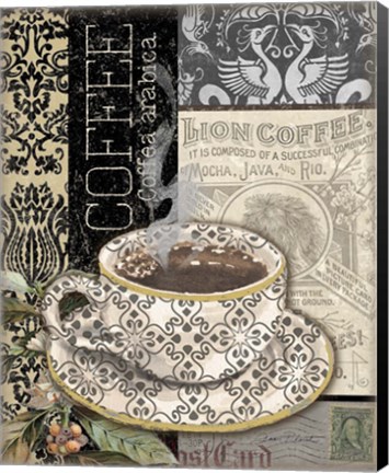 Framed Lion Coffee B Print