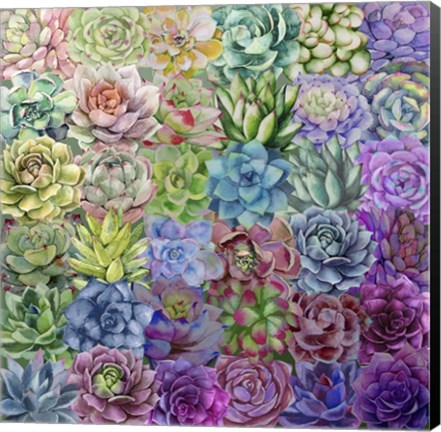 Framed Succulent Love Print