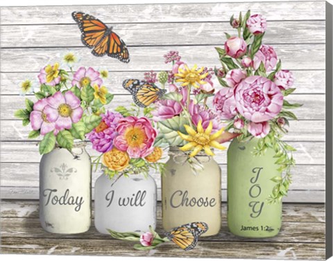 Framed Bouquets of Inspiration E Print