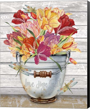 Framed Bouquets of Inspiration J Print