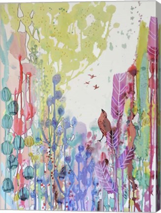 Framed J&#39;ai Tant Appris De Vous Print