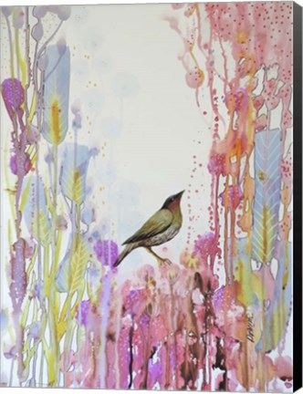 Framed Le Vent Est Douceur Sur Mes Joues Print